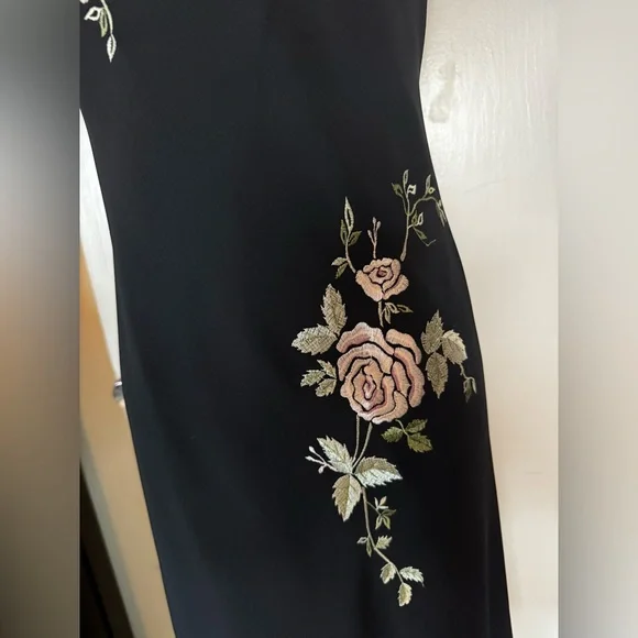 Vintage 90’s y2k Dainty Floral Midi Tulip Dress Gilmore Girls Lorelai Garden - Picture 12 of 13